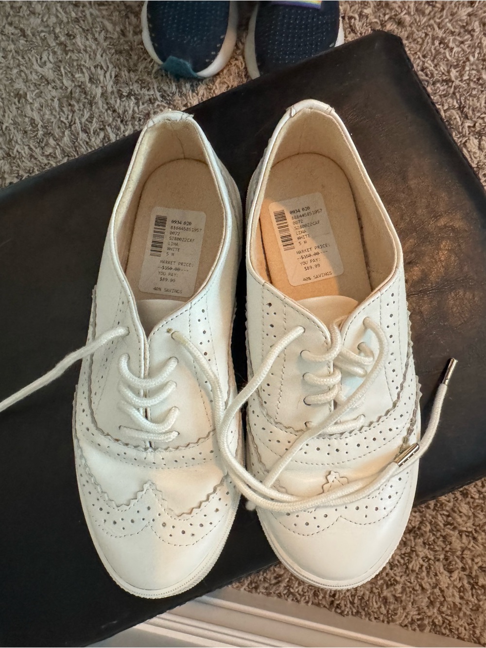 Kate Spade wingtip White Women's Lace-Up Brogue Sneakers
